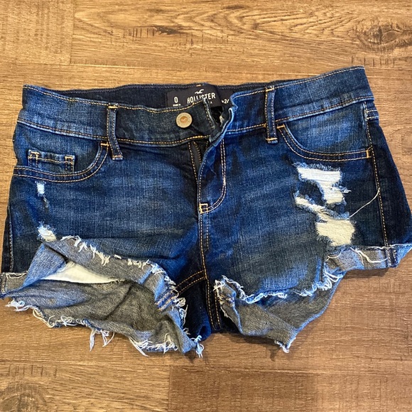 Hollister Blue Jean Shorts - Picture 1 of 2